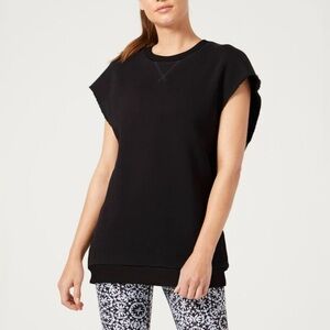 WEAR IT TO HEART Black sleeveless Sweatshirt.